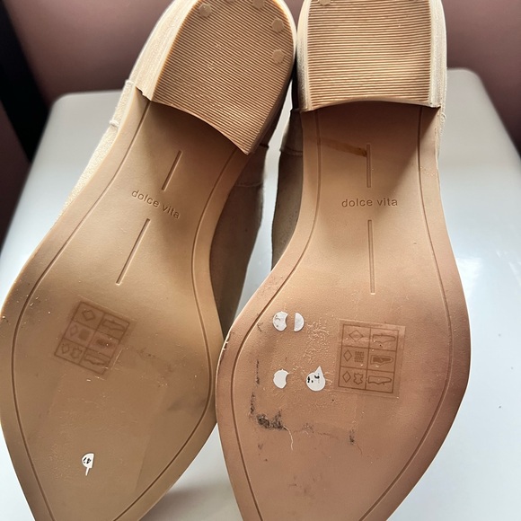 Dolce Vita Glittery Western Beige Ankle Boots in Taupe Size 9 - Picture 11 of 11